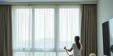 Delicate sheer drape cleaning yeronga Matty Curtain Cleaning